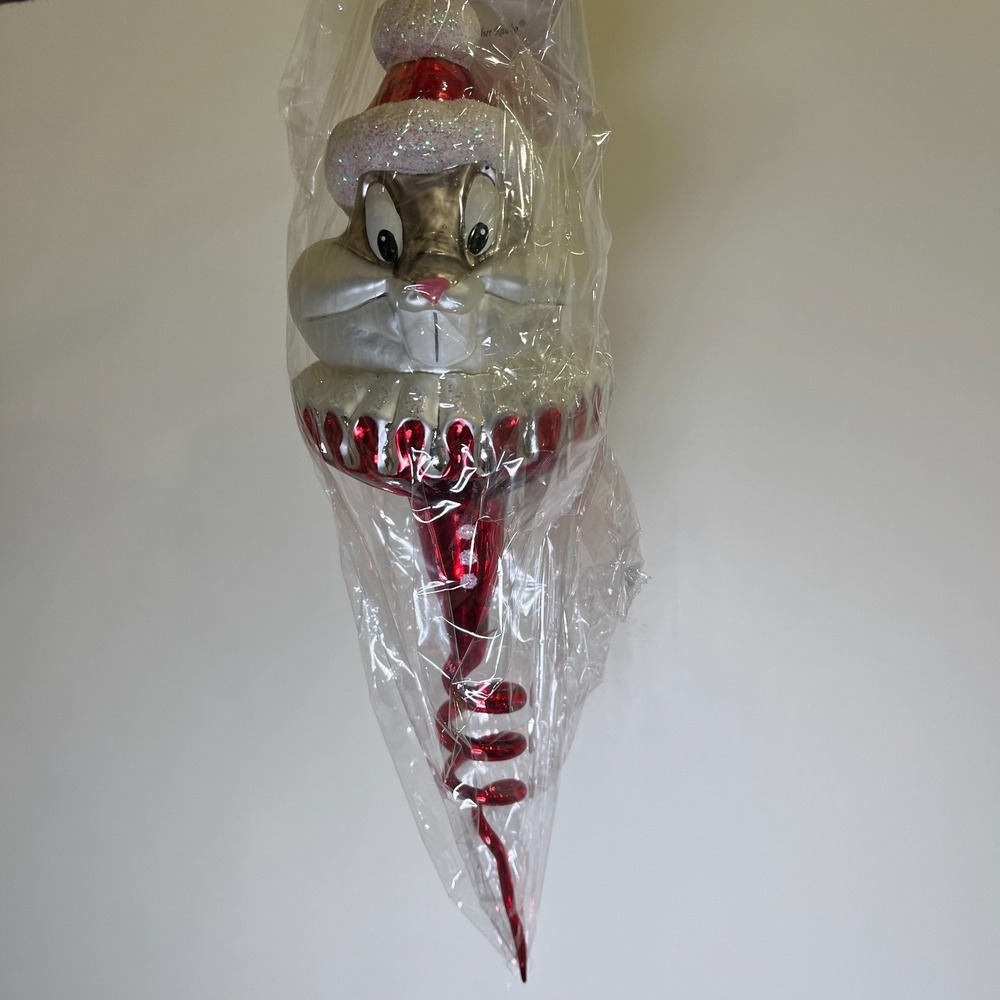 Radko Warner Bros Ornament Santa Bugs Bunny Sprite Icicle LTD ed, NEW - Picture 6 of 16